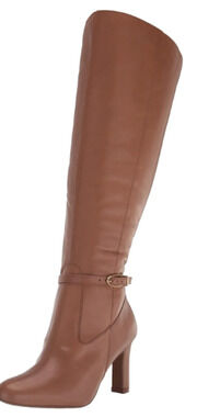 Naturalizer women's Henny Café Brown Leather Riding Boots Size 7.5M NWOB